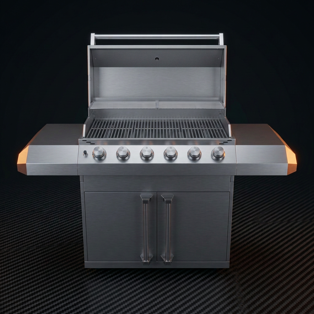 Churrasqueira a Gás - CLASSIC - 6 Queimadores - Com Gabinete - INOX 304