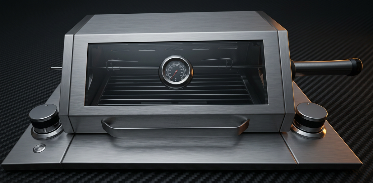 Churrasqueira a Gás - COOKTOP - Grande 90 cm - Com Tampa