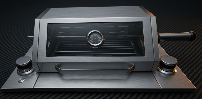 Cooktop CHURRAS com tampa e visor