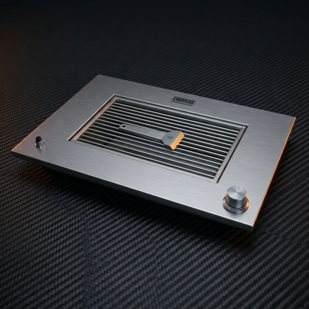 Churrasqueira a Gás - COOKTOP - Grande 90 cm - Sem Tampa