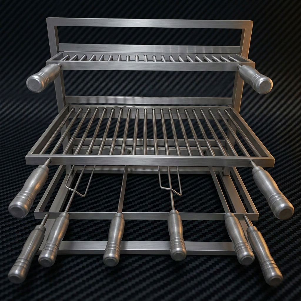 Grill Fixo 40 cm grelha + Espetos