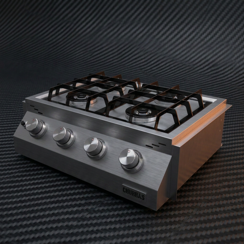 Fogão RANGETOP 4 Bocas - De Embutir - INOX 304
