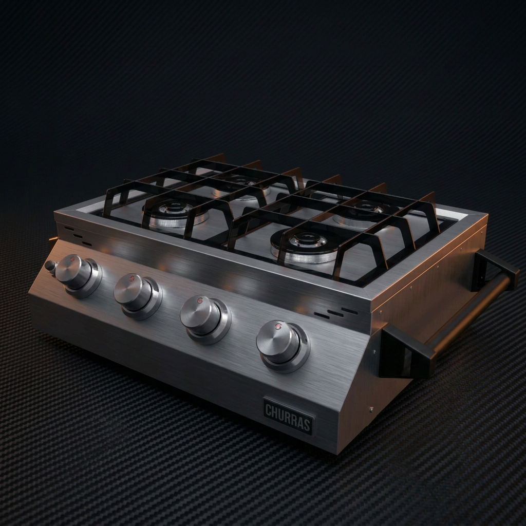 Fogão RANGETOP 4 Bocas - Portátil - INOX 304