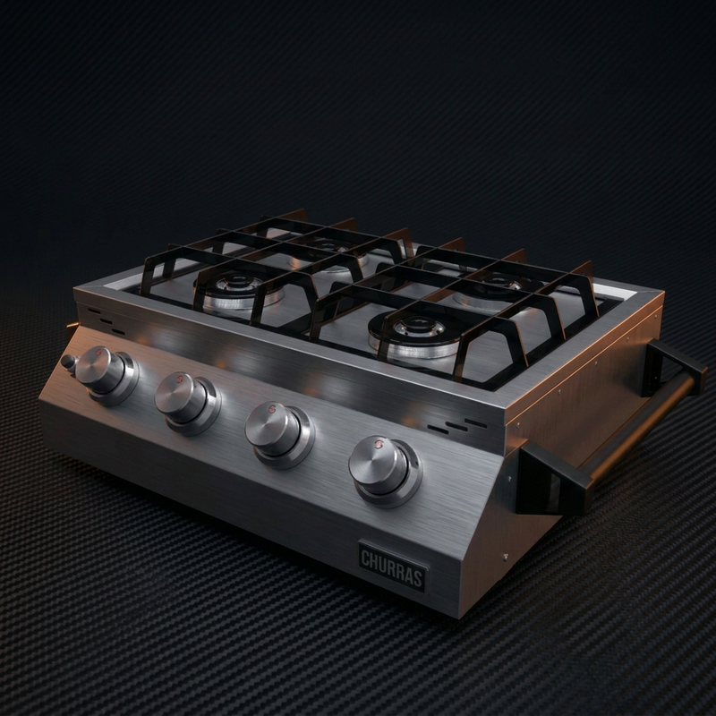 Fogão RANGETOP 4 Bocas - Portátil - INOX 304