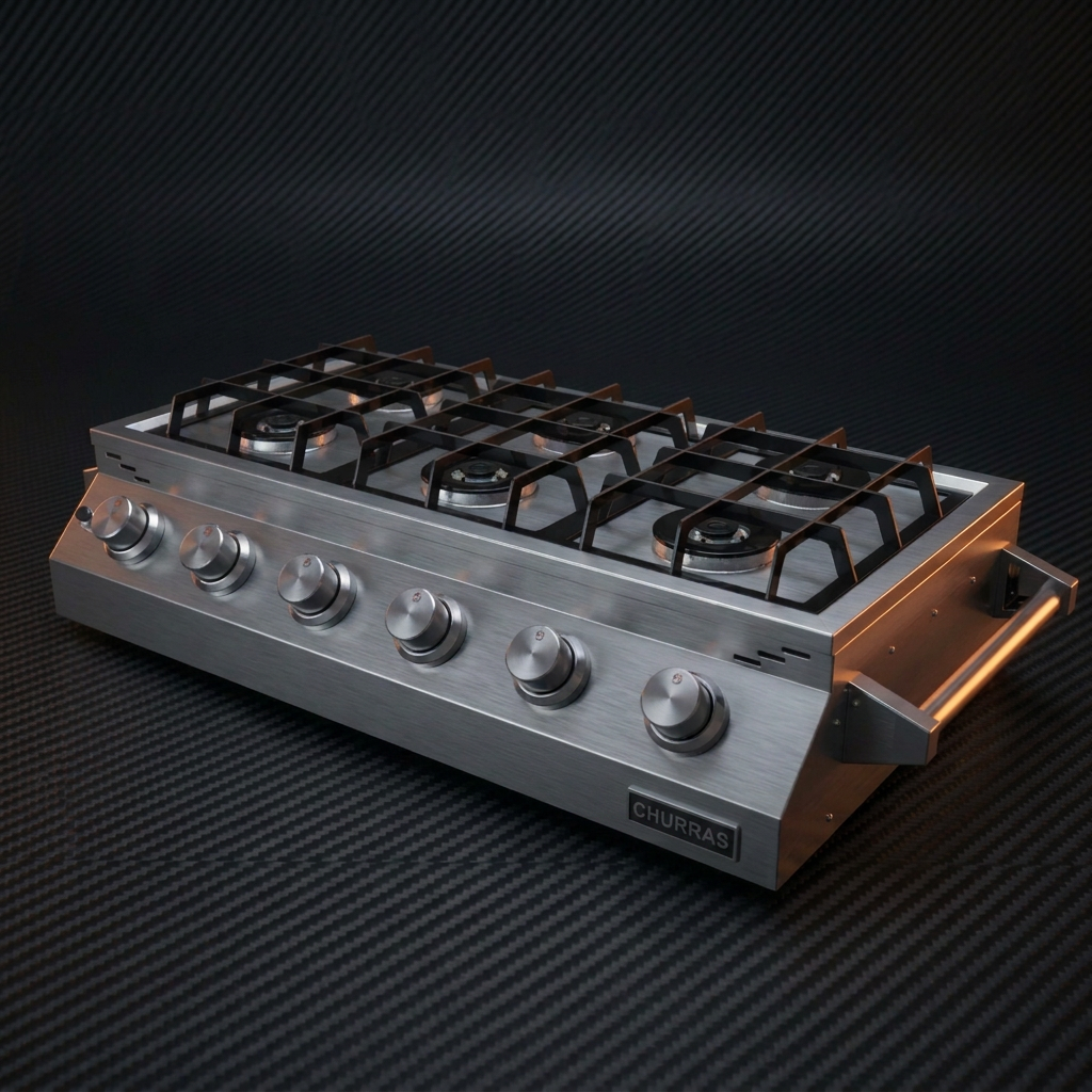 Fogão RANGETOP 6 Bocas - Portátil - INOX 304