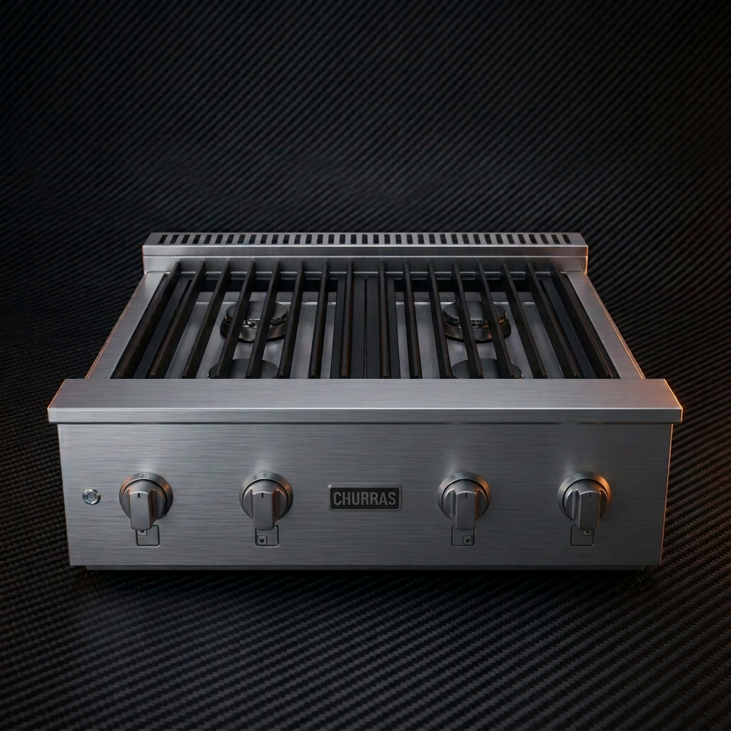 Fogão RANGETOP 4 Bocas - Profissional - 120.000 Btu's - INOX 304