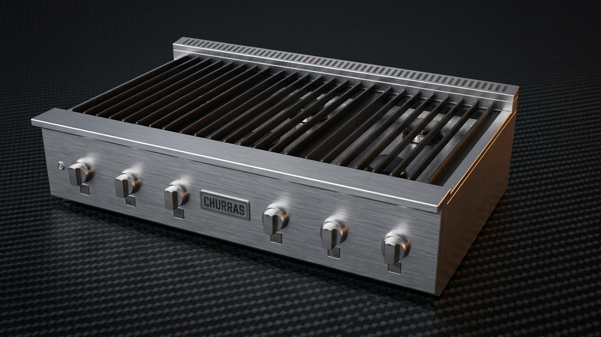 Fogão RANGETOP 6 Bocas - Profissional - 180.000 Btu's - INOX 304